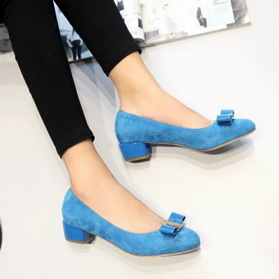 Ferragamo Shallow mouth stiletto heel Shoes Women--005